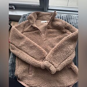 Abercrombie Cozy Women's Sherpa Pullover Jacket